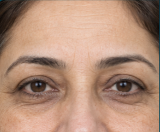 Forehead & Eye Area before and after — before