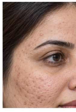 Acne Scars & Texture before and after — before