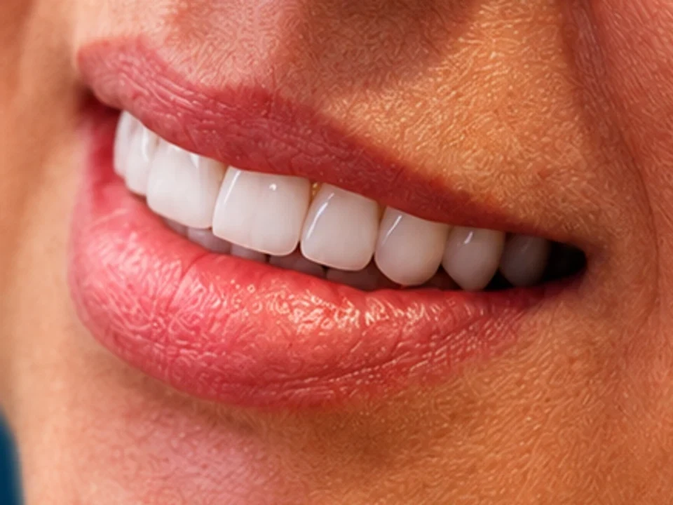 Full-mouth rehabilitation — final restored smile — after