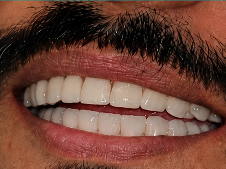 Missing teeth replaced — tooth loss to restored smile — after