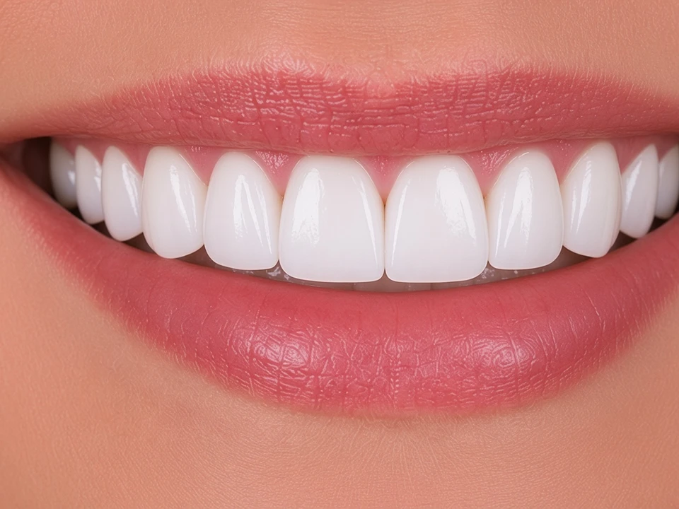Root-treated tooth protected with a crown — after