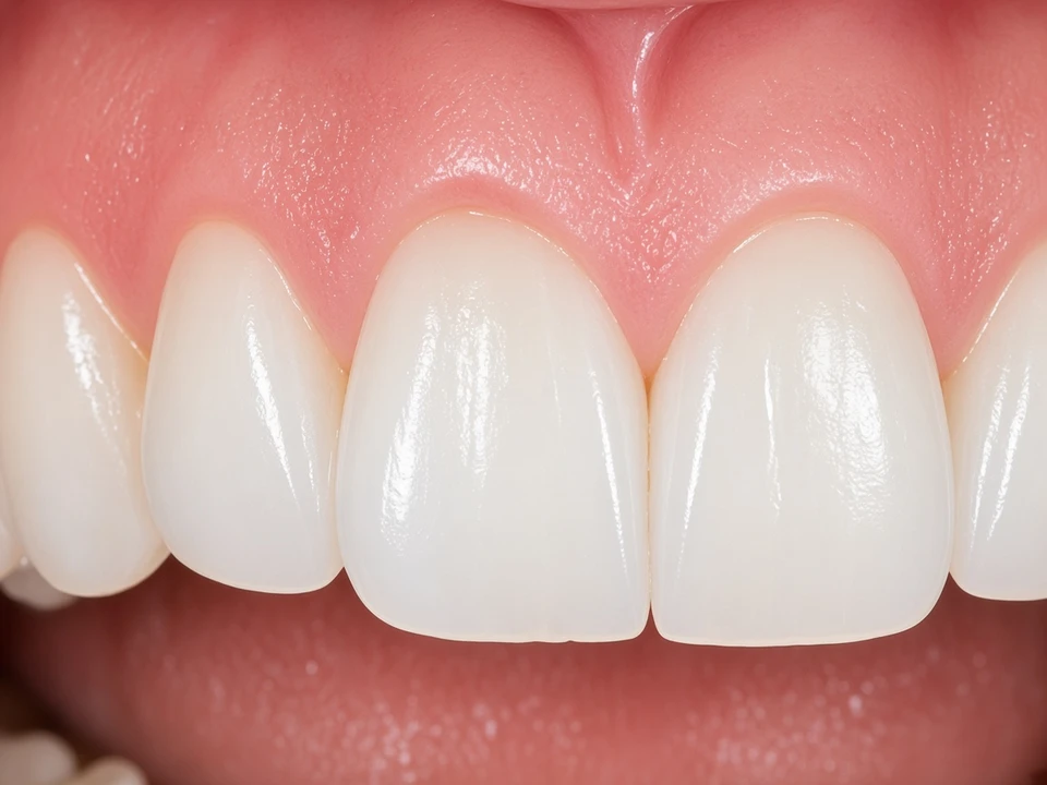Gum depigmentation — lighter, even pink — after