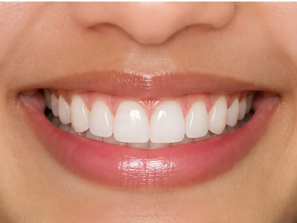 Excess gum reshaped for a balanced smile — after