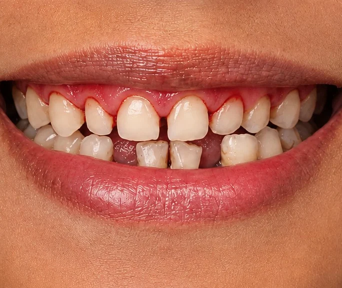 Crown lengthening case — before