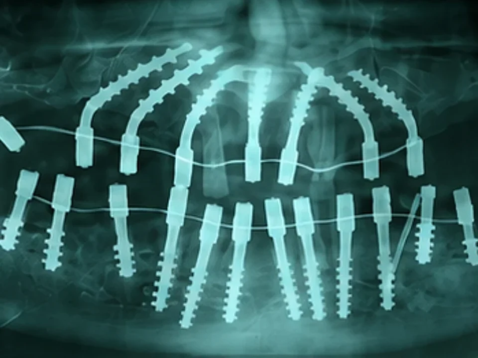 Teeth in a Day — panoramic X-ray — after