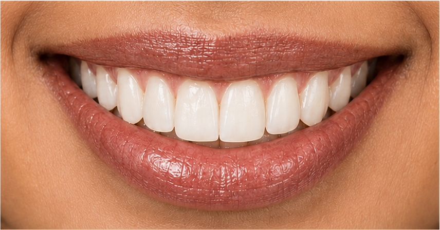 Gummy smile correction — after